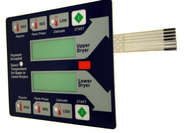 Membrana de PC PET com botões de metal de borracha autoadesiva durável