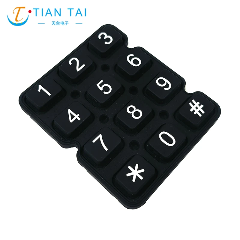 Teclado de silicone para controle de acesso