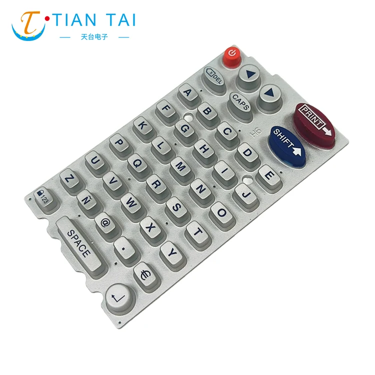 Teclado de borracha de silicone para controlador de TV