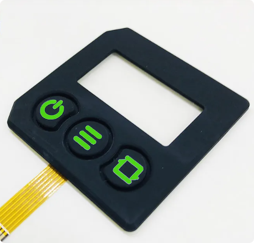 Teclado impermeável de filme de PVC de borracha de silicone