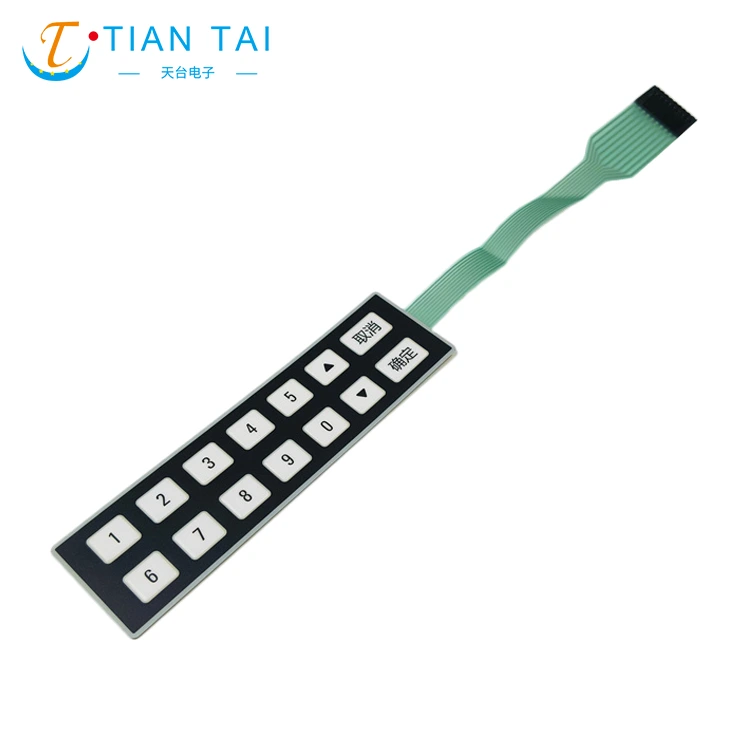 Teclado de membrana tátil